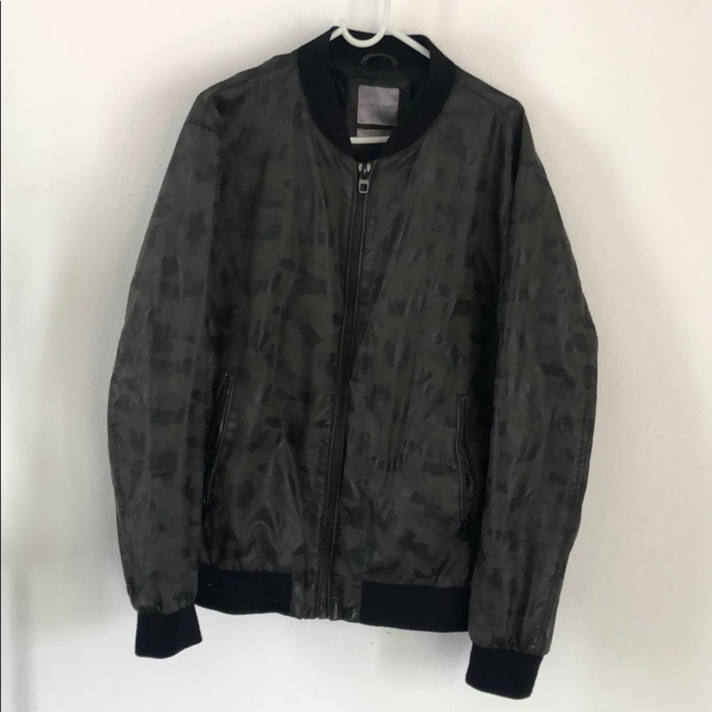 Zara camo bomber Jacket